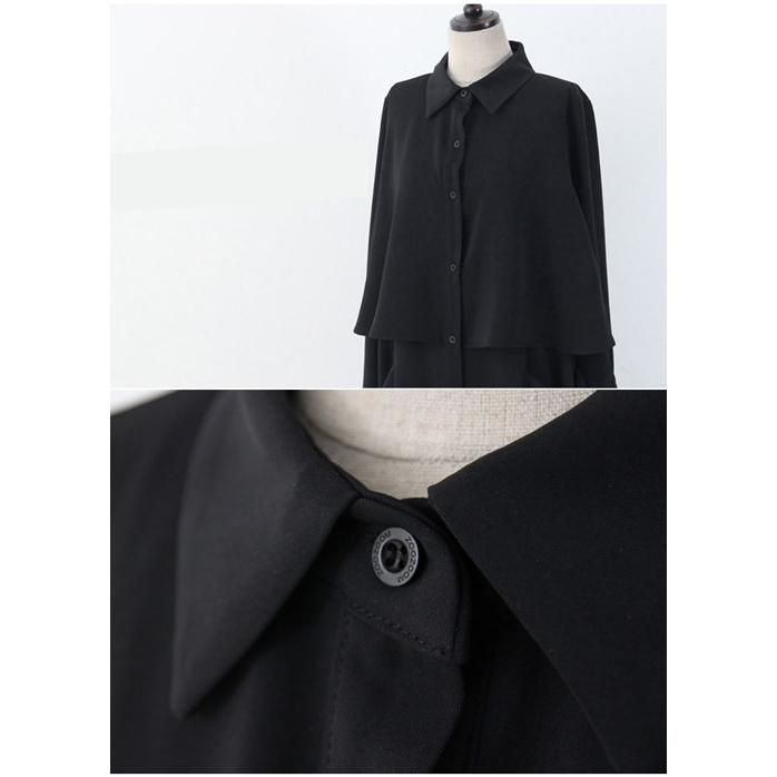 ワンピース レディース 大人 40代 50代 60代 ファッション きれいめ フォーマル シャツ ワンピース 女性 上品 ミセス 黒 体型カバー 大人 大きいサイズ 春秋冬 Zm Alice Style 通販 Yahoo ショッピング