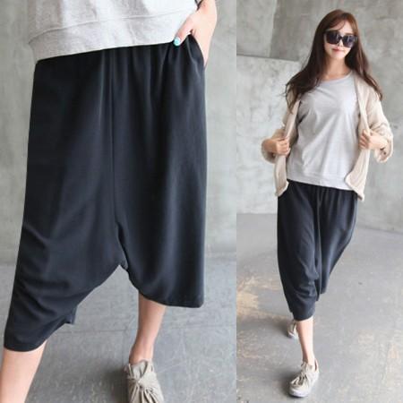 サルエルパンツ レディース 大人 ハーフ丈 パンツ 16 秋 50代 40代 60代 ファッション Pymr Go Th