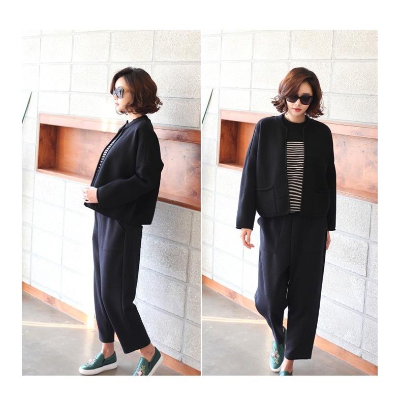 カーディガン レディース 大人 ハーフ丈 秋冬 冬 60代 50代 40代 ファッション 女性 黒 グレー Zm 254 Alice Style 通販 Yahoo ショッピング
