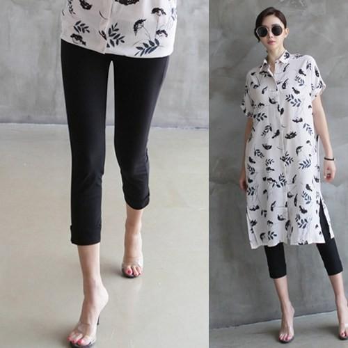 レギンス レディース パンツ 18 夏 50代 40代 60代 ファッション 女性 黒 紺 青 Zm Alice Style アリス スタイル 通販 Yahoo ショッピング