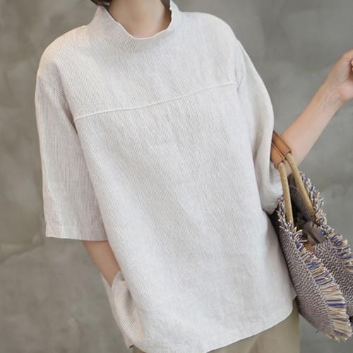 ブラウス レディース 大人 40代 50代 60代 ファッション 女性 上品 ベージュトップス 無地 半袖 夏 大人 ミセス Zm 326 Alice Style 通販 Yahoo ショッピング