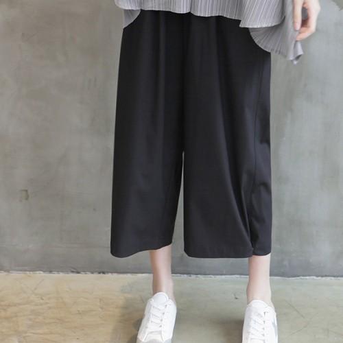 ファッション通販 50代 40代 パンツ ファッション ミセス 春 クロップドパンツ 黒ワイドパンツ 上品 女性 ファッション 60代 50代 40代 大人 レディース ガウチョパンツ レディース 女性 ボトムス パンツ Smssvg Org