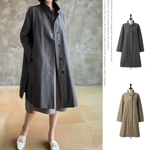 楽天1位 ジャケット レディース 40代 50代 60代 ファッション 女性 上品 ロング Aライン ハイネック スリット 長袖 秋冬物 ミセス 新品 Nuevo Canecaspulido Com
