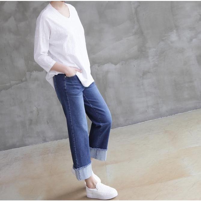 デニム レディース 40代 50代 60代 ファッション おしゃれ 女性 上品 ロールアップパンツ バンディング 春秋 ミセス Zm Alice Style アリス スタイル 通販 Yahoo ショッピング