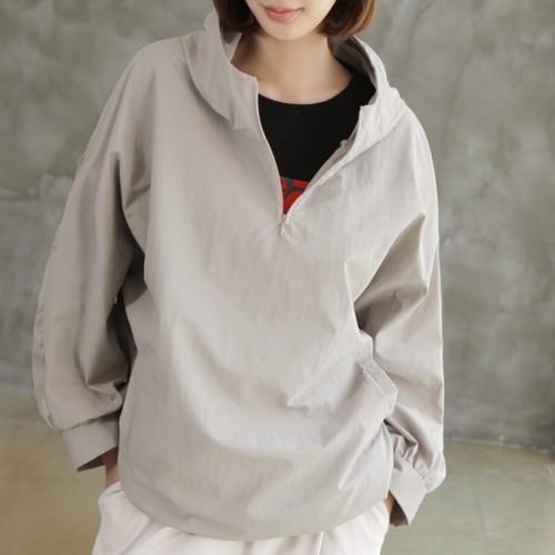 アウター フード付きパーカー レディース 40代 50代 60代 ファッション おしゃれ 女性 上品 ベージュ シャーリング 無地 長袖 春秋 ミセス Zm Alice Style アリス スタイル 通販 Yahoo ショッピング