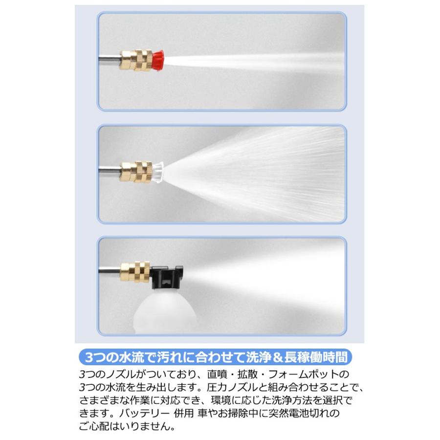 高圧洗浄機 充電式 コードレス 高圧洗浄器 充電式ウォッシャー２つバッテリー Amazon | 【在庫処分ビッグセール】Sipake 高圧洗浄機 充電式