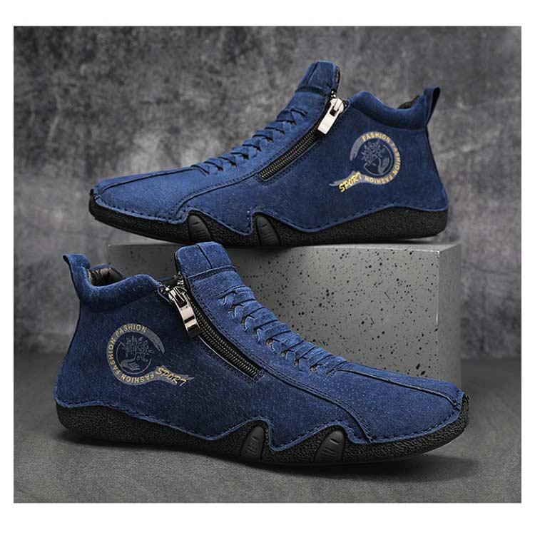 本革 ドライビングシューズ メンズ 裏ボア スニーカー 裏起毛 モカシン