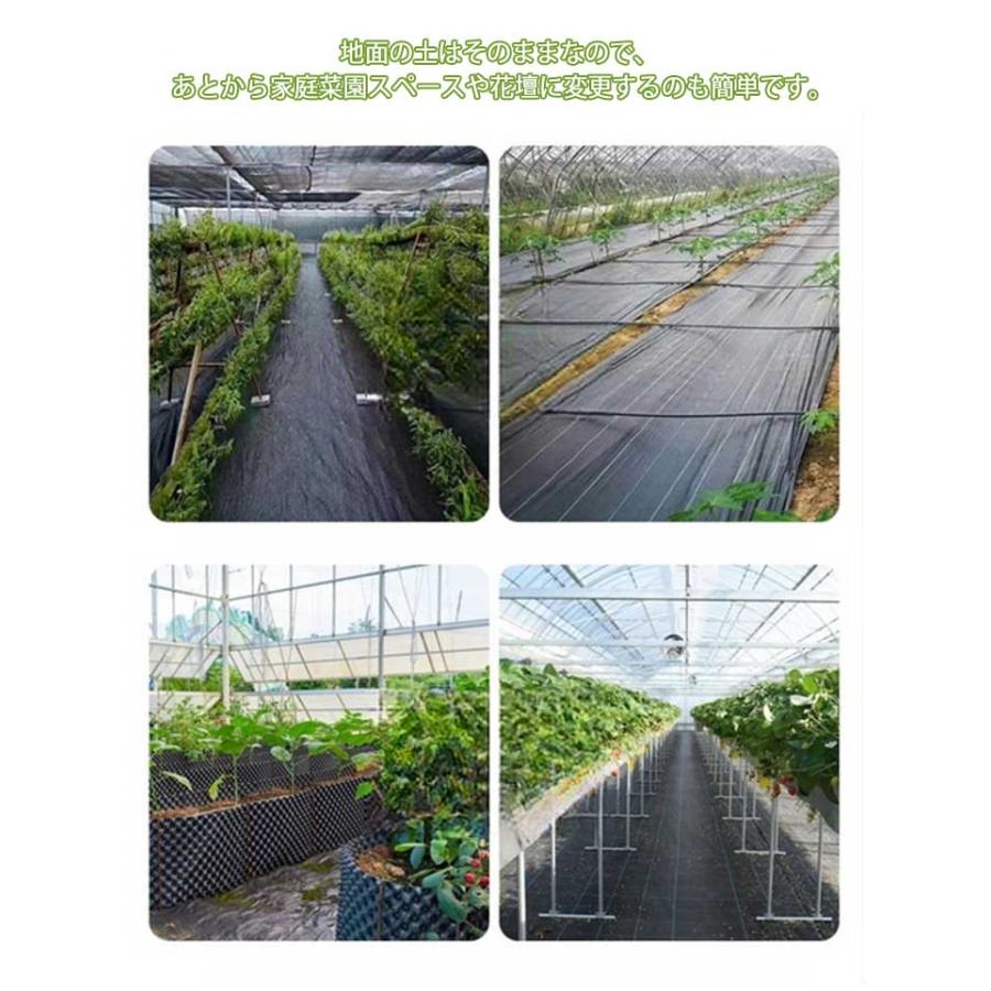 防草シート 耐久年数約8年　防草対策 雑草防止シート 2m×50mUピン200個 防草シート 幅0.5m×200m 耐久年数 約7年〜12年 雑草防止シート