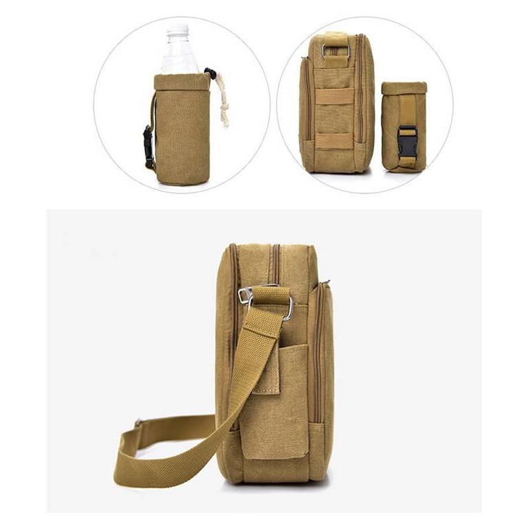 旅行 ペットボトルホルダー付き！ショルダーバッグ 鞄 メンズ 斜めがけ