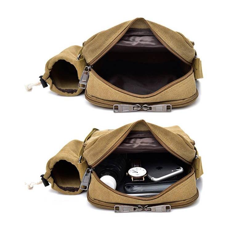 旅行 ペットボトルホルダー付き！ショルダーバッグ 鞄 メンズ 斜めがけ