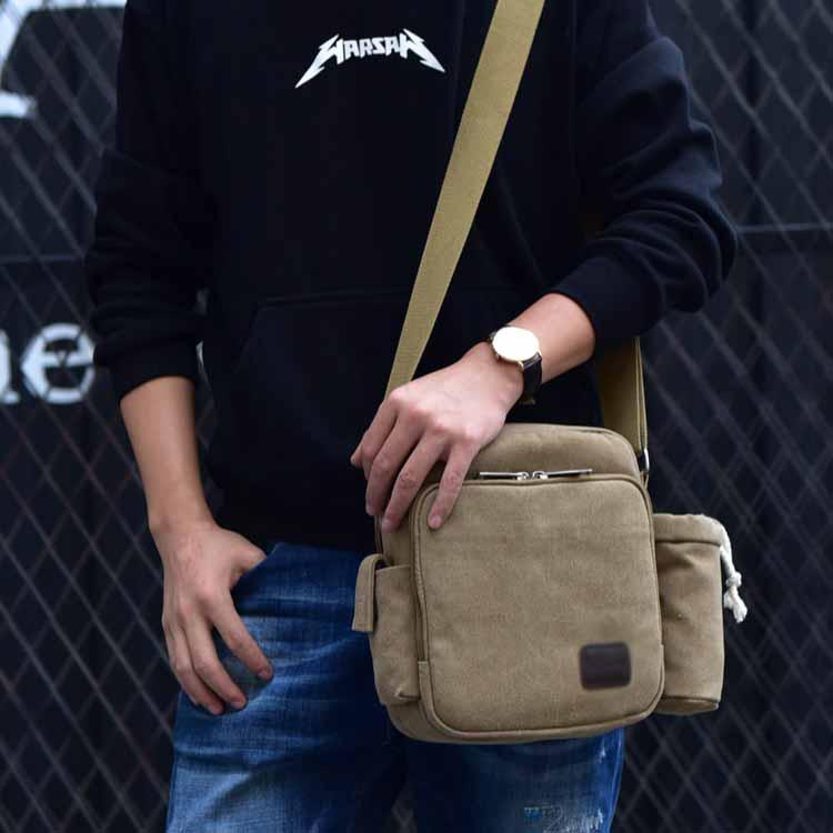 旅行 ペットボトルホルダー付き！ショルダーバッグ 鞄 メンズ 斜めがけ