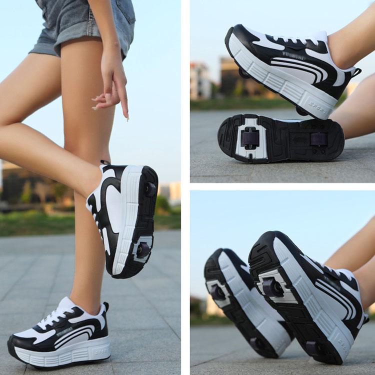 ローラーシューズ ローラースケート キッズ 大人 スニーカー 2輪