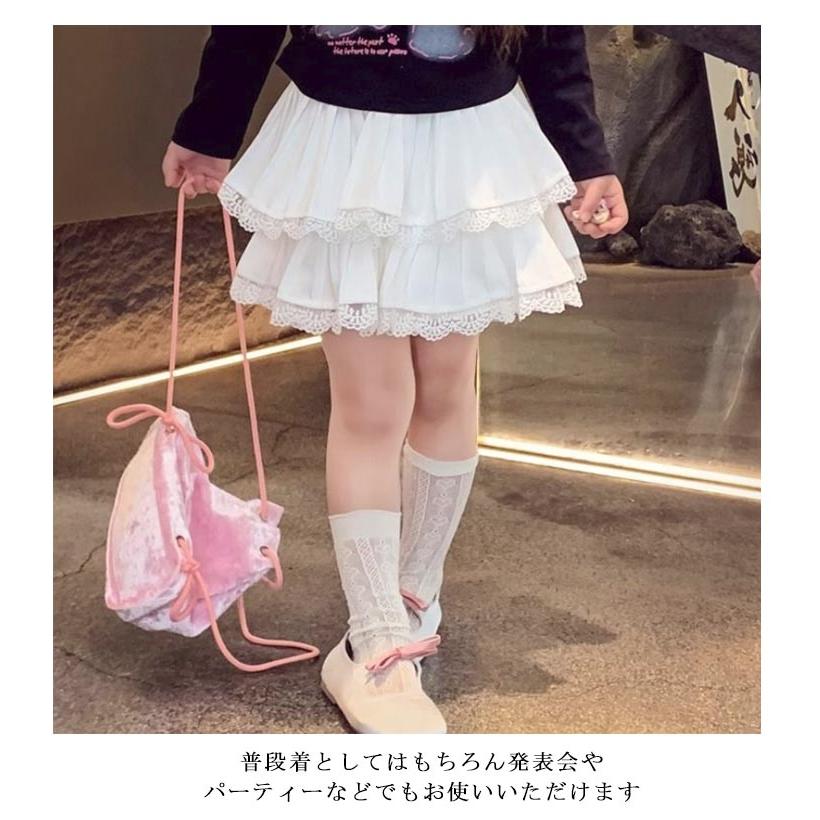フリフリスカート 子供フレアスカート フレアスカート ブリーツ
