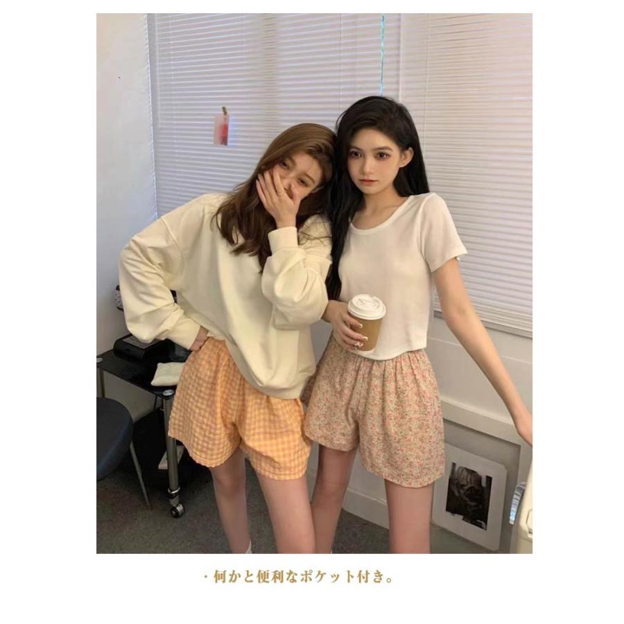 ロングパンツ レディース かわいい パンツ パンツ ズボン 夏 ルームウェア リラックスパンツ イージーパンツ ショートパンツ 涼しい 部屋着 【 ギ |  | 11