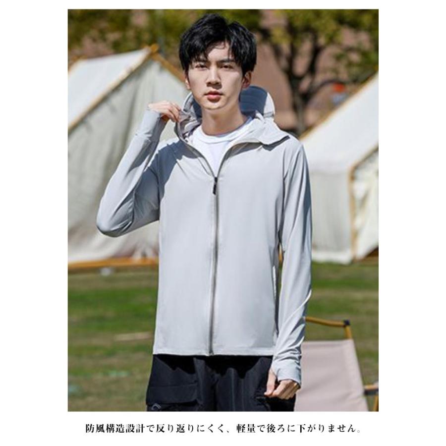 SPYAIR IKEプロデュース パーカー 薄手 長袖 Tシャツ ホワイト SPYAIR IKEプロデュース パーカー 薄手 長袖 Tシャツ ホワイト SPYAIR