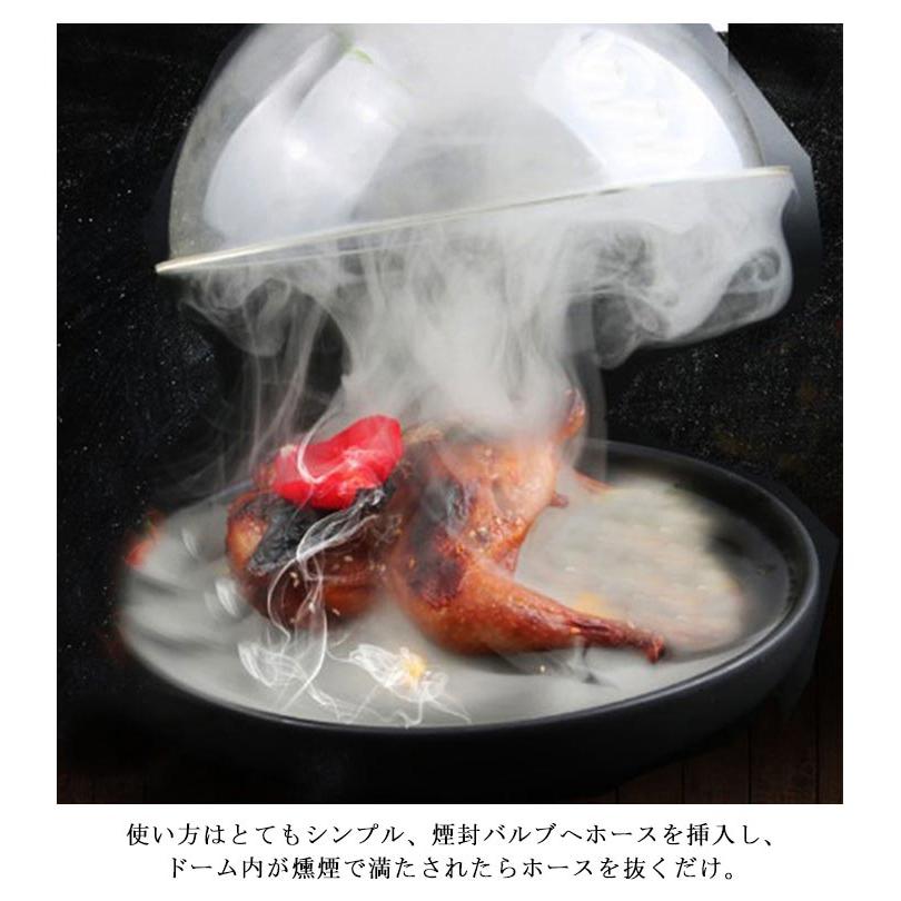 簡易冷燻 透明感 シーリングカバー 燻製機 燻製ドーム スモークマシン