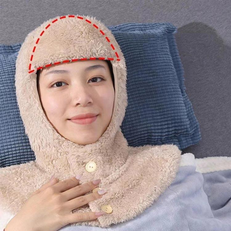 フードウォーマー 肩当て おやすみ帽子 帽子 マフラー 秋冬 就寝用