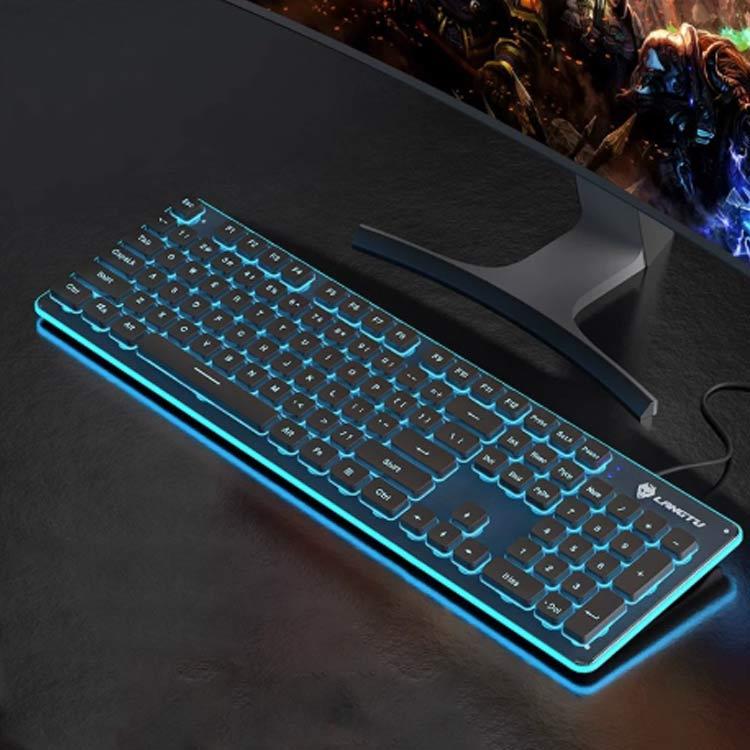 pc ゲーミングキーボード 有線 26キー防衝突 テンキー付き 104キー