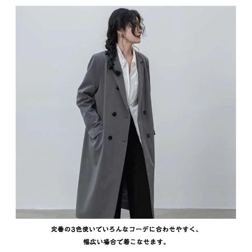 着回し オフィス 春秋 大きいサイズ オーバーサイズ フレンチコート 