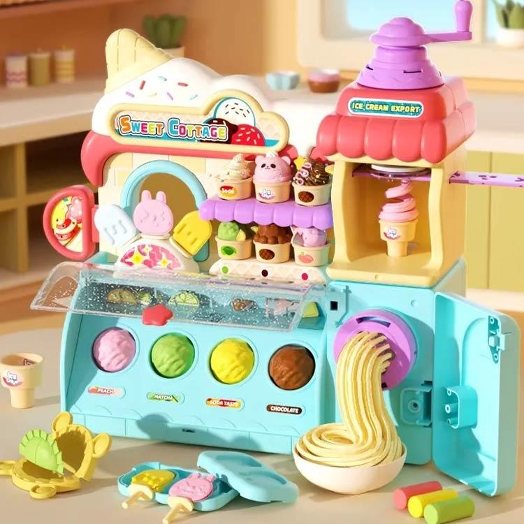 お店屋さんごっこ 知育 アイスクリーム屋さん 3歳 音楽機能付き