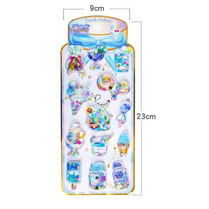小学生 ぷっくりシール ご褒美シール シール帳 女の子 3D立体
