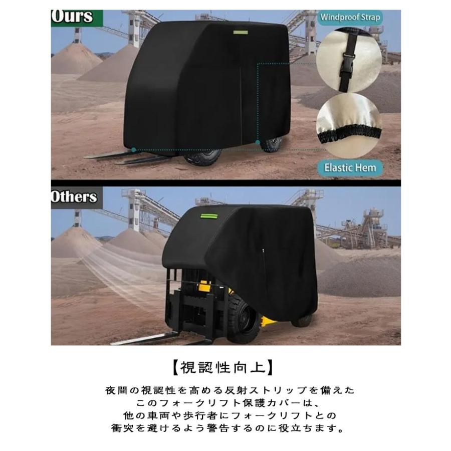 保護カバー フォークリフトカバー カバー 防風 防水 ジッパードア 雨