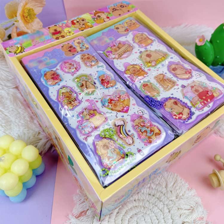 かわいい ウォーターシール 立体シール 交換 ぷくぷく SNS人気 シール