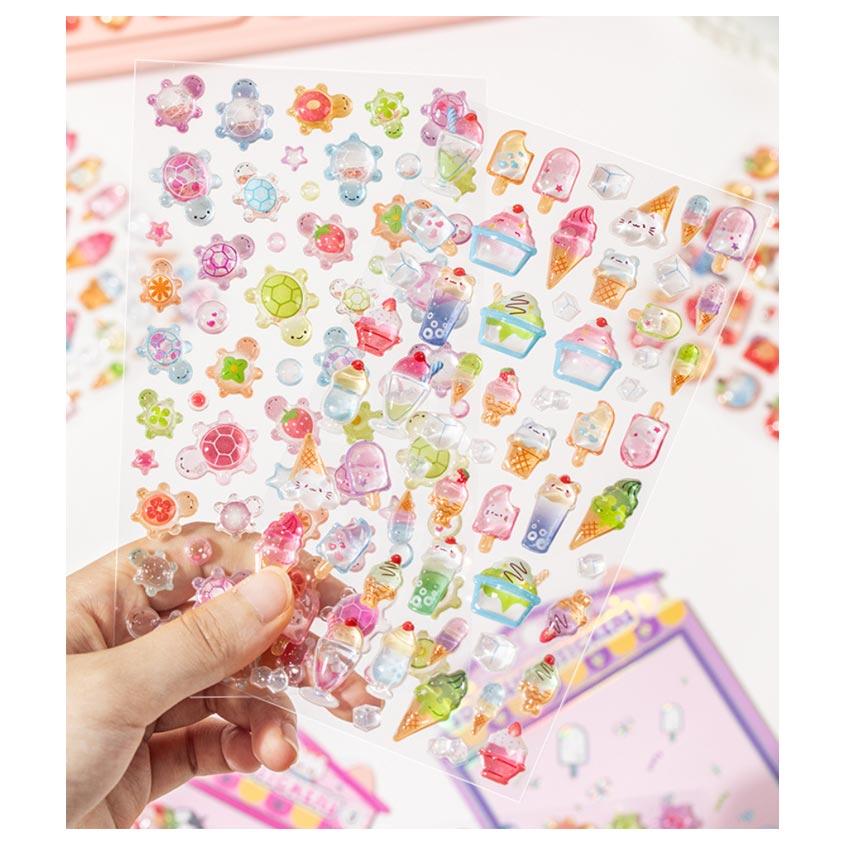 お菓子 モチーフ 食べ物 おしゃれ キャラクター シール帳 大量 シール