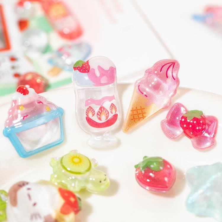 お菓子 モチーフ 食べ物 おしゃれ キャラクター シール帳 大量 シール