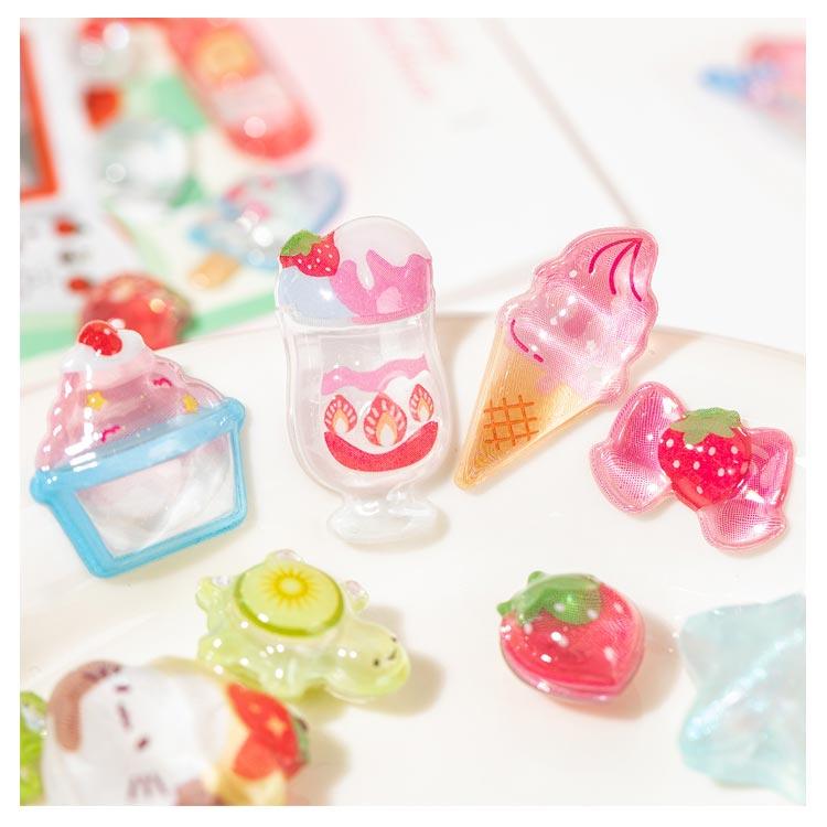 お菓子 モチーフ 食べ物 おしゃれ キャラクター シール帳 大量 シール