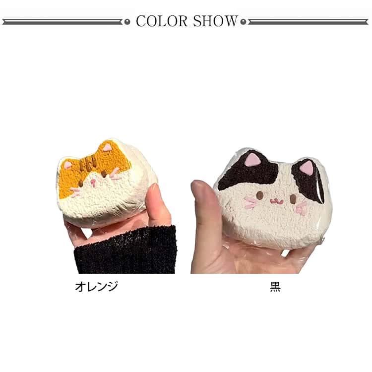 猫型 スクイーズ おもちゃ 大福 スクイーズ玩具 おしゃれ パン ケーキ