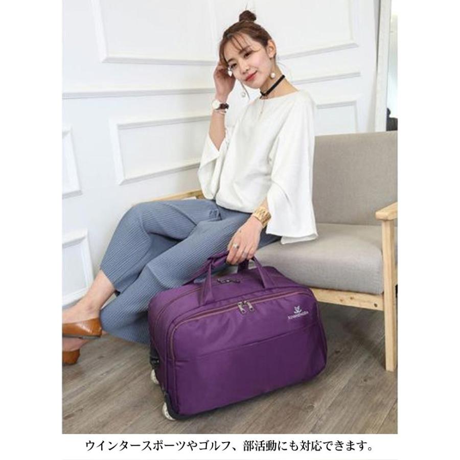 ボストンバッグ キャスター付き ボストンキャリー 旅行 2-3泊