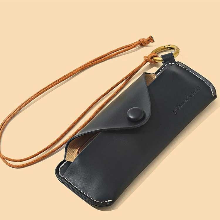 選べる2タイプ、ネックストラップ付きのスリムメガネケース！メガネ
