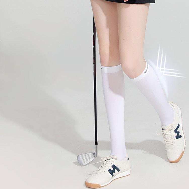 ゴルフ 靴下 ニーハイソックス トレンカ タイツ レディース 夏 冷感