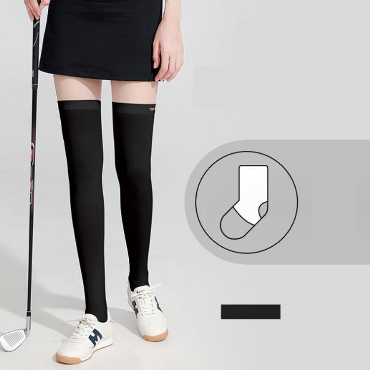 ゴルフ 靴下 ニーハイソックス トレンカ タイツ レディース 夏 冷感