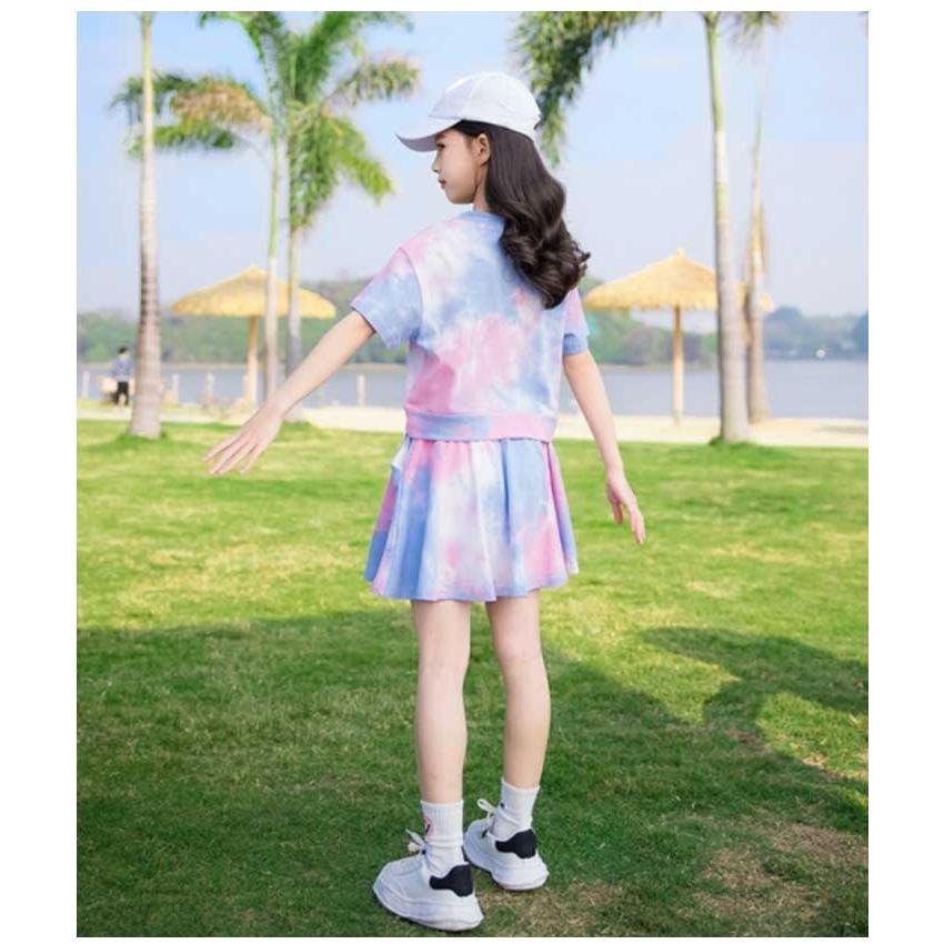 テニス 2点セット 子供服 半袖tシャツ セットアップ ガールズ