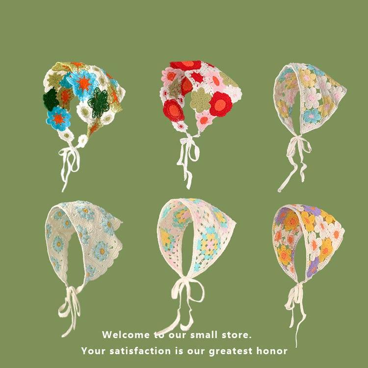 バブーシュカ 子供 レース 三角巾 ヘアバンド レデイース