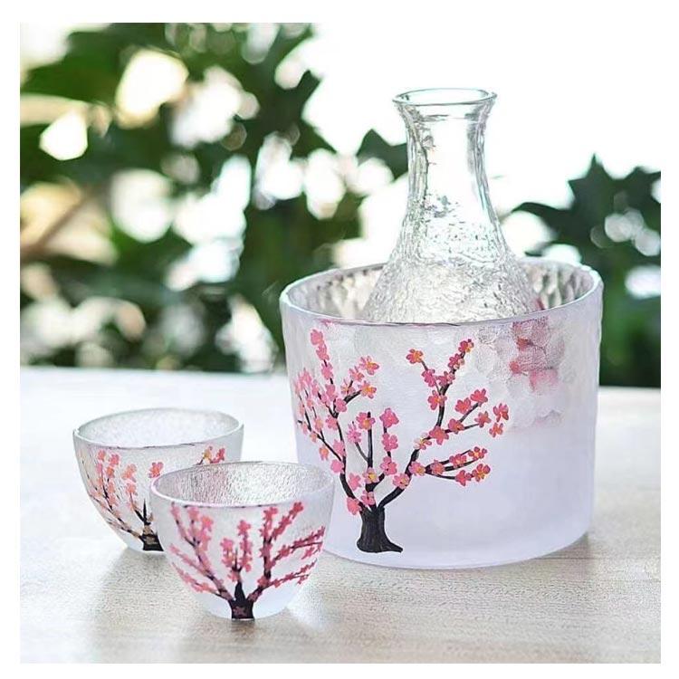 おちょこ ガラス 酒器セット 徳利 ぐい?み 6点セット 冷酒器 かわいい