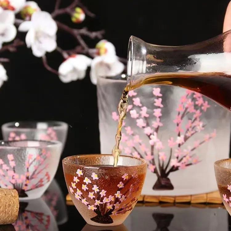 おちょこ ガラス 酒器セット 徳利 ぐい?み 6点セット 冷酒器 かわいい