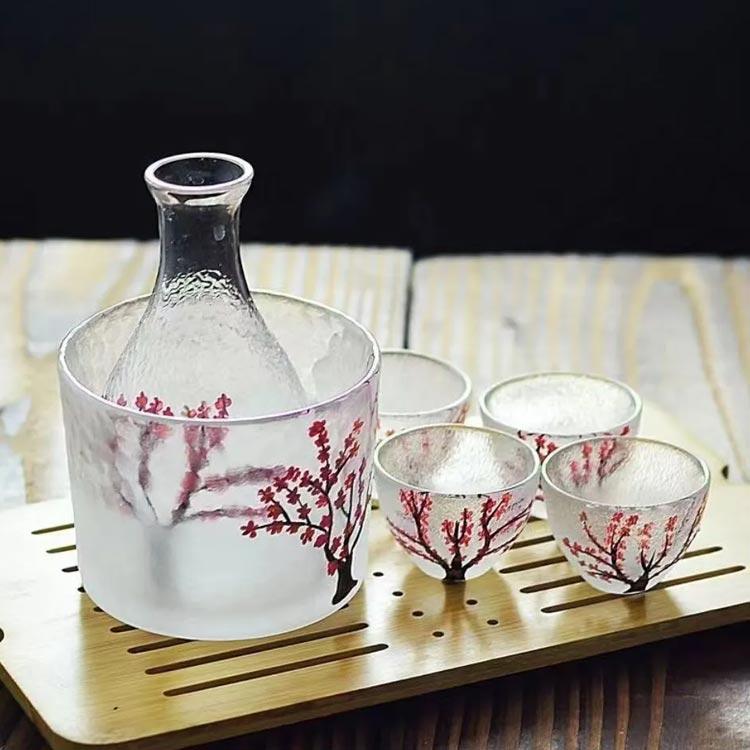 おちょこ ガラス 酒器セット 徳利 ぐい み 6点セット 冷酒器 かわいい おちょこセット 冷酒グラス セット 日本酒 保温 冷酒 熱燗 敬老 モードアリス - 通販 - Yahoo ショッピング
