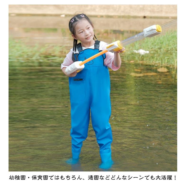 梅雨 ウェーダー プレイウェア 子供用 水遊び 潮干狩り 女の子 田んぼ
