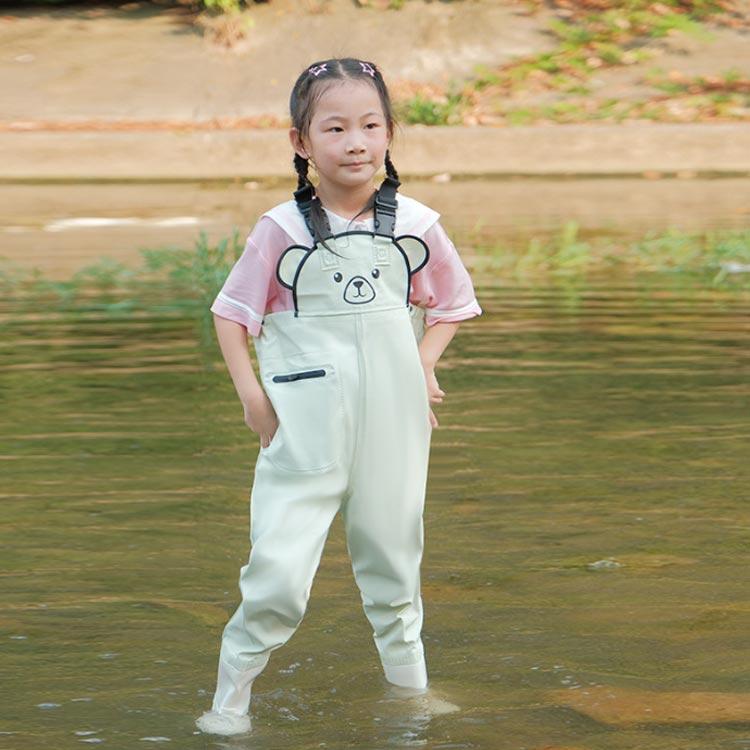 梅雨 ウェーダー プレイウェア 子供用 水遊び 潮干狩り 女の子 田んぼ