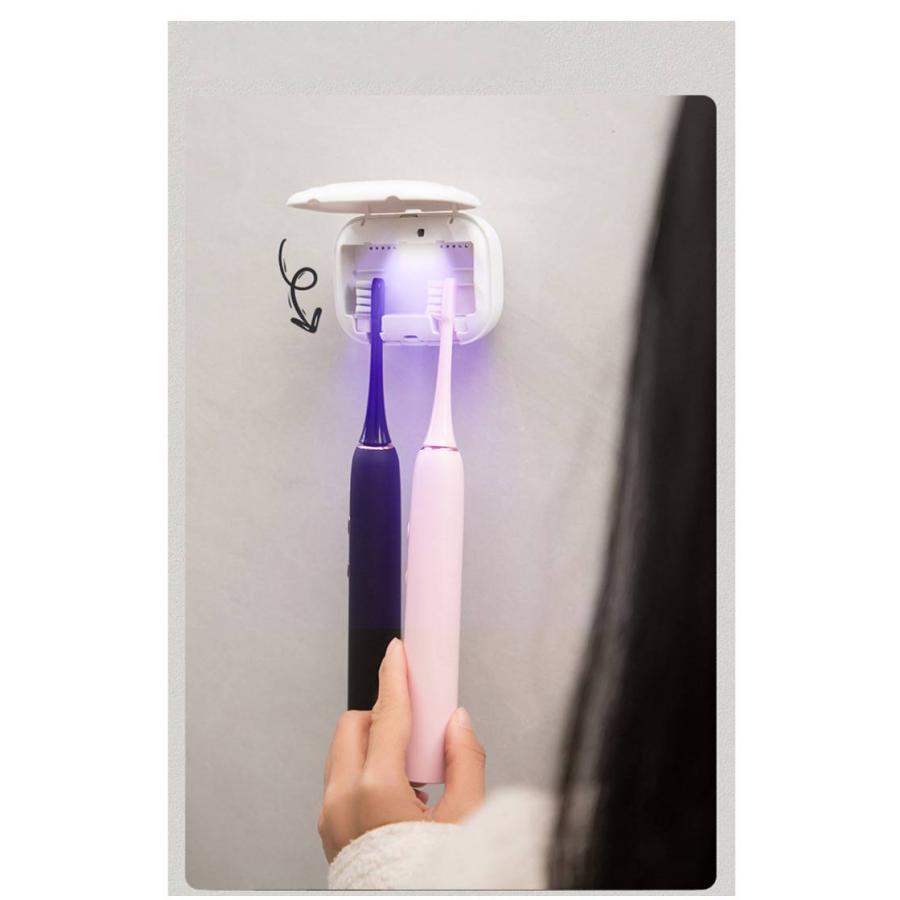 壁掛け 乾燥 歯ブラシ 歯ブラシ除菌器 USB 除菌器 携帯 歯ブラシケース