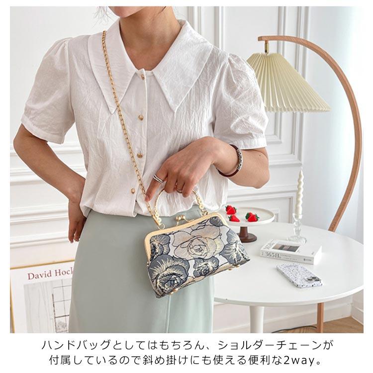 BACK HAVSEN バックハウゼン　ゴブラン織　ミニバッグ　パーティーバッグ 2way 結婚式 ハンドバッグ 卒業式 ミニバッグ 手提げ 入学式