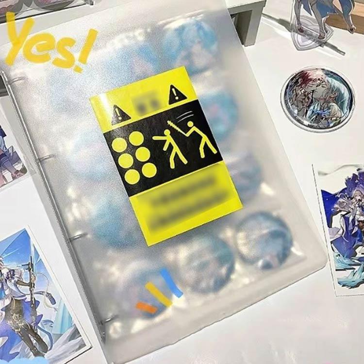 ディスプレイ 収納 ファイル 缶バッジカバー バインダー 缶