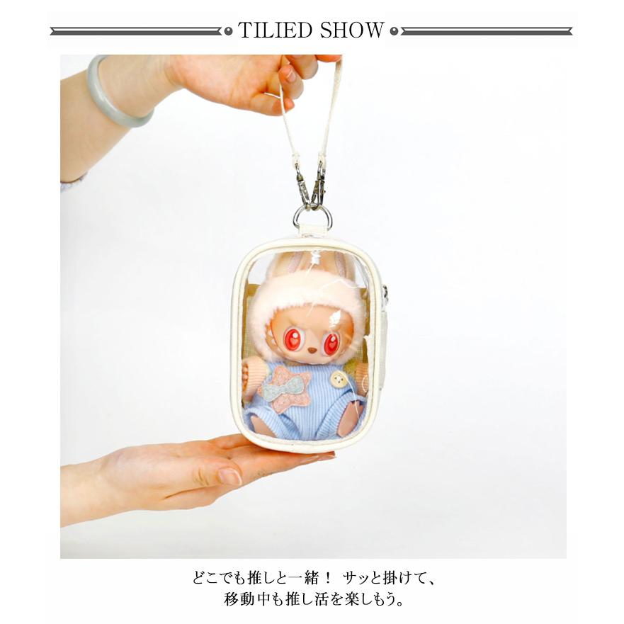 痛バッグ おでかけポーチ ミニ 軽量 透明 ポストカード 推し活グッズ