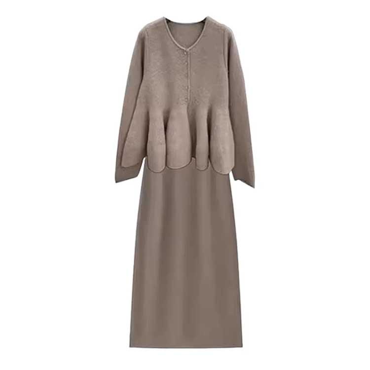 お宮参り ニットセットアップ 上下セット タイトスカート トップス