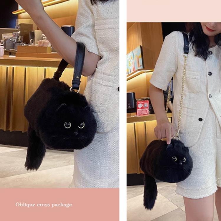 ネコ好き 2way 超リアル！ 猫バッグ 高級感 猫型 ネコ型トートバッグ ネコ
