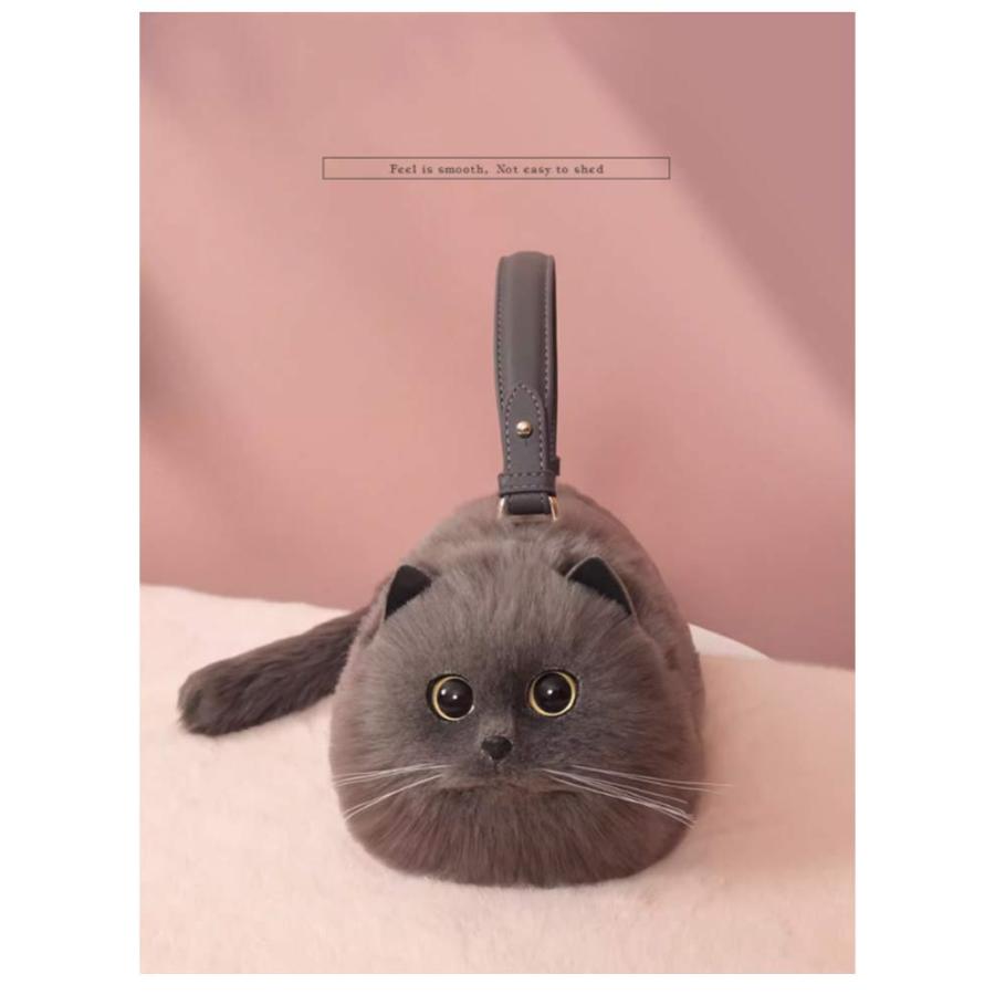 ネコグッズ ネコ好き ネコ型トートバッグ エコファー 猫バッグ 個性的 ふわふわ 猫好き 2way 猫型 ハンドバッグ 肩掛けバッグ ぬいぐるみ ショ ネコグッズ ネコ好き ネコ型トートバッグ エコファー 猫バッグ 個性的