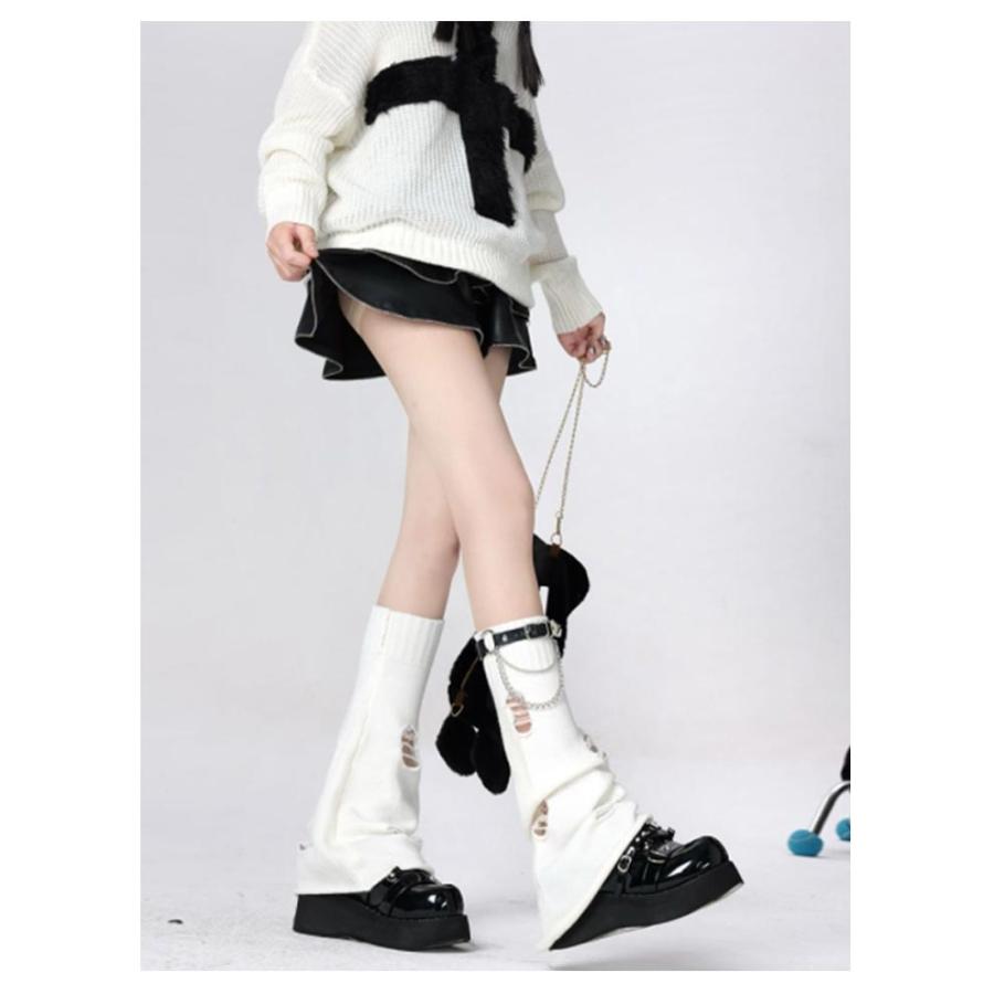レッグウォーマー 原宿系 サブカル レディース K-POP 可愛い